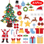 41-Piece: DIY Felt Christmas Tree Detachable Ornaments for Kids