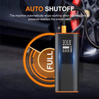 Portable Tire Inflator Air Compressor – 150 PSI Digital Air Pump with Light for Car, Bike & Motorcycle