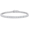 4.20 Ct Round Cut Diamond Tennis Bracelet 14K White Gold Lab-Grown 6.25 Inch