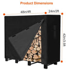 420D Oxford Fabric Firewood Rectangular Log Rack Cover