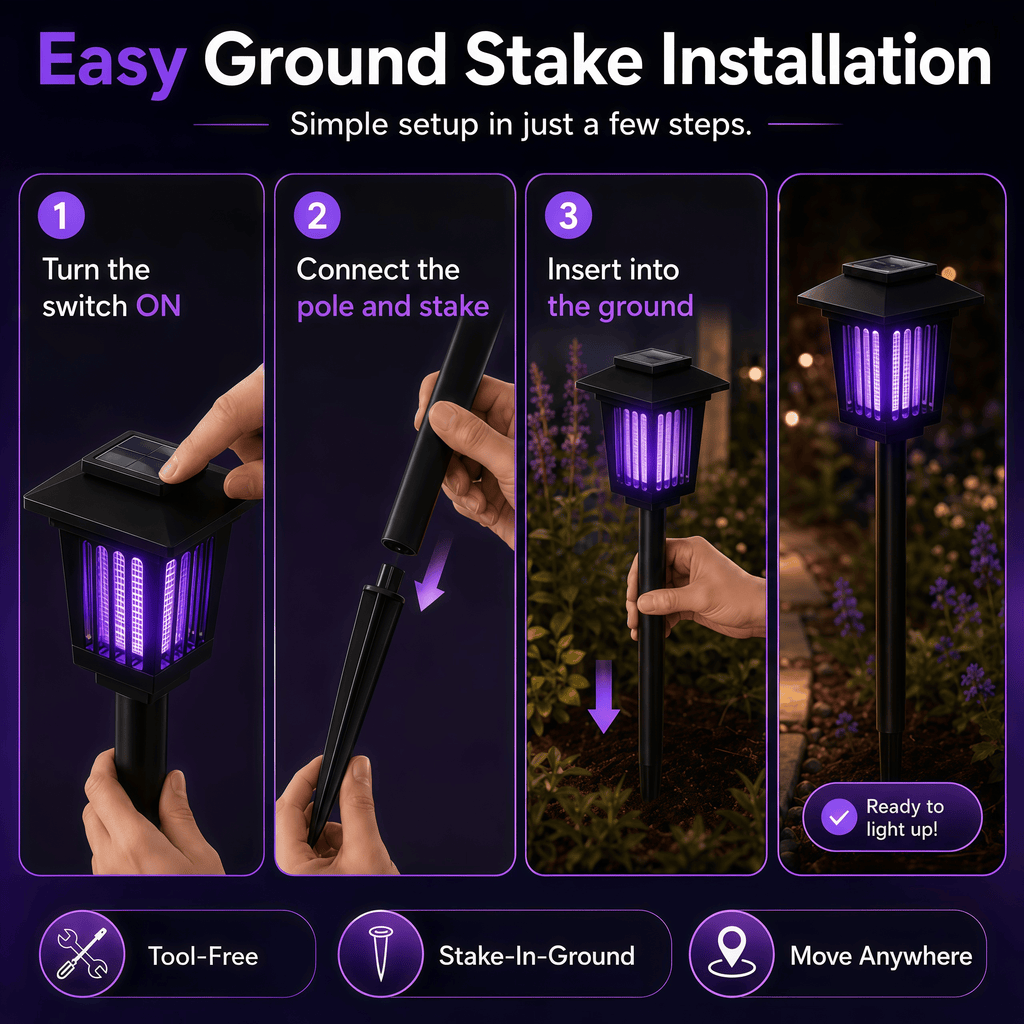 Solar Mosquito Zapper Path Light