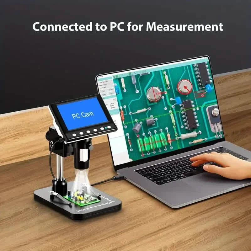 4.3'' IPS LCD Digital Microscope 1000X Magnification Microscope