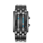 Men’s LED Digital Bracelet Watch – Stainless Steel Sports Style with Blue Light Display