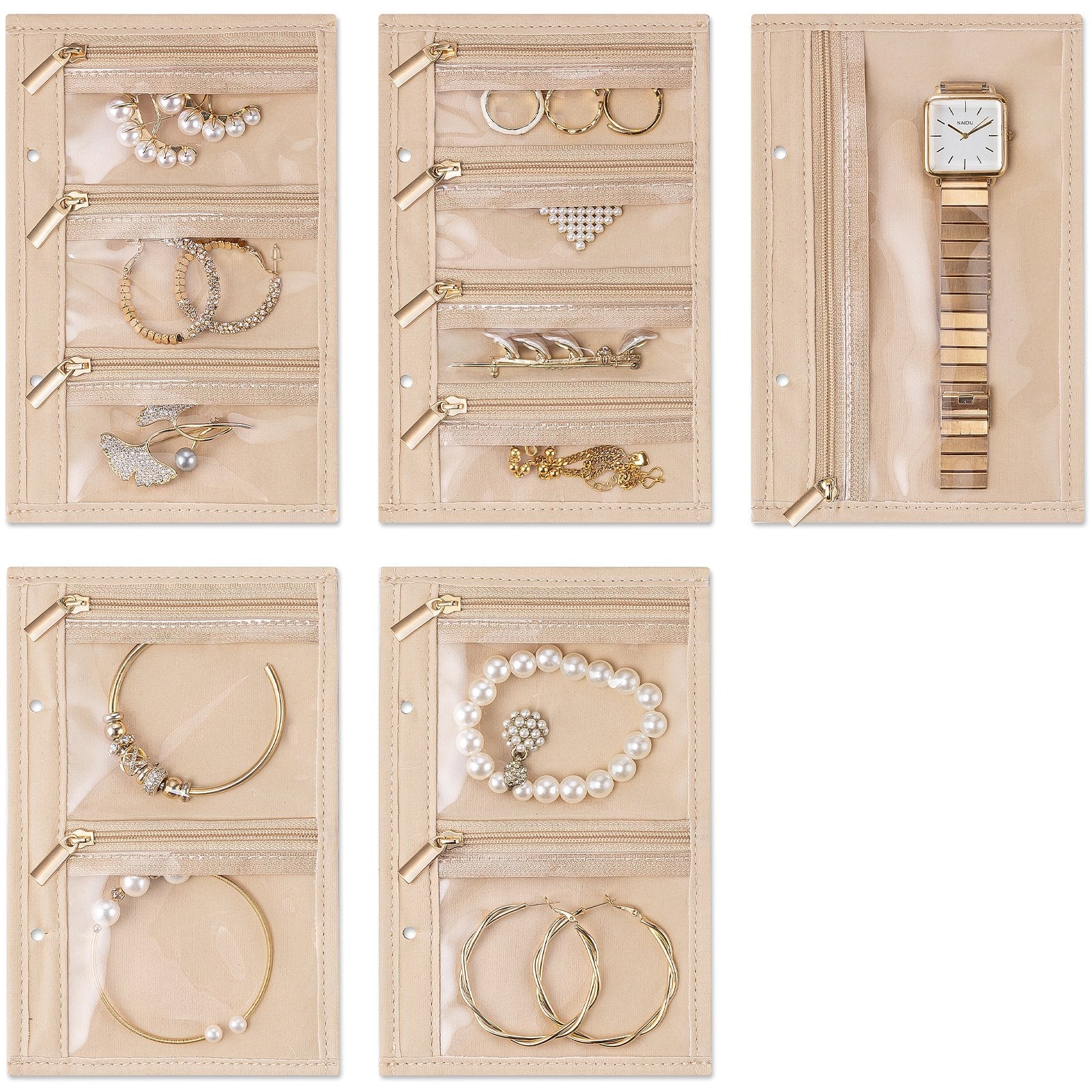 Travel Jewelry Organizer Notebook – Portable Jewelry Storage Case for Rings, Earrings & Necklaces