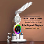 Smart Touch LED Desk Lamp – USB Powered, Dual Head, Dimmable, Color Changing