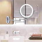 Rechargeable Wall-Mounted LED Makeup Mirror