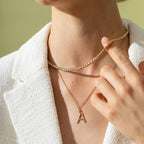 "Crystal' Tennis Necklace