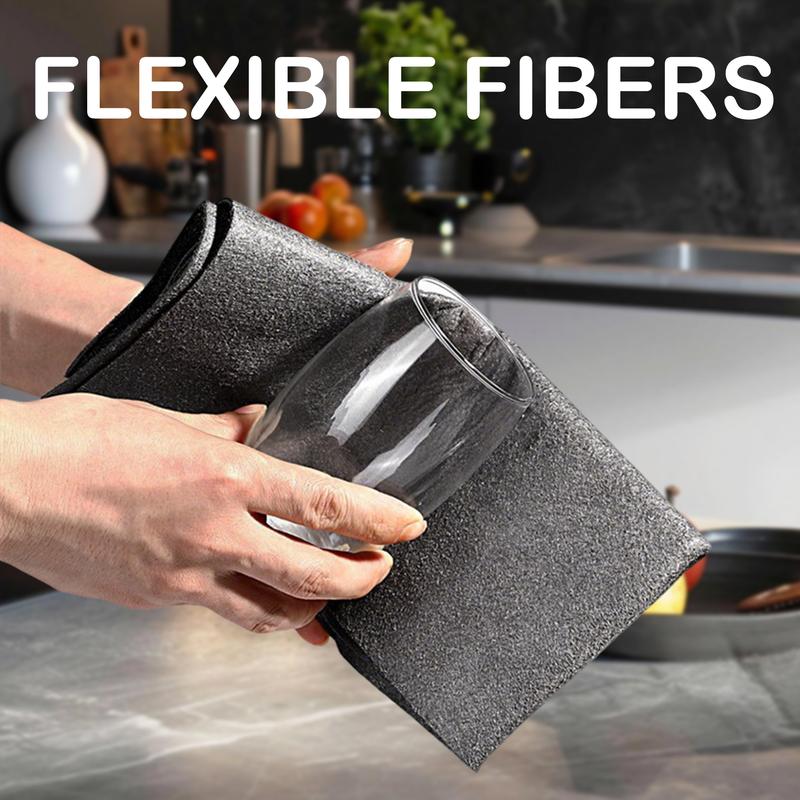 10-Pack Reusable Thickened Microfiber Cleaning Cloths – Streak-Free Magic Wipes for Glass, Windows & Cars