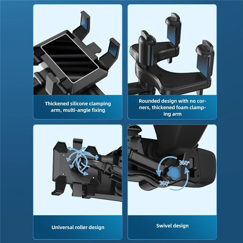 Rearview Mirror Phone Holder