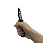 2-Pack: 4.5" Dagger Blade OTF Knife with Belt Clip