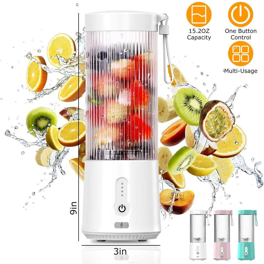 450ml Rechargeable Fruit Blender with 6 Blades