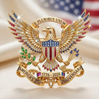 America 250th Anniversary Brooch – Patriotic Commemorative Pin for 2026 Celebration