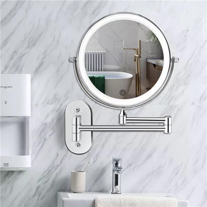 Rechargeable Wall-Mounted LED Makeup Mirror