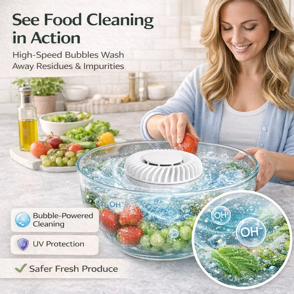 Fruit & Vegetable Washer – Removes Pesticides & Bacteria, No Chemicals Needed