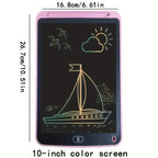 Digital LCD Writing Tablet with Stylus Pen – Reusable Wipeable Dry-Erase Doodle & Drawing Board