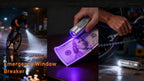 Pocket Rechargeable EDC Flashlight: Mini Keychain Light with Fire Starter & Window Breaker