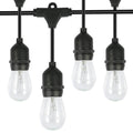 48ft Outdoor String Light Waterproof Patio String Lights Bulbs