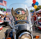Celebrate 250 Years of Freedom – USA Patriotic Car Decal 1776–2026