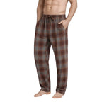 (4 Pack) Men's Cotton Knit Flannel Plaid Lounge Pajama Pants