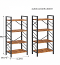 Industrial Metal Bookshelf