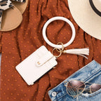 Key Ring ID Wallet Zip Bracelet