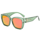 Women’s Polarized Square Sunglasses – Lightweight UV400 Shades for Driving, Beach & Travel