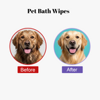 Deodorizing Glove Wipes for Dogs & Cats - Waterless Bath Alternative
