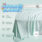 KASENTEX Summer Cooling Blanket, Silky Ultra Soft Breathable Bedding, Hypoallergenic All Season Lightweight Blankets