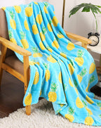 Soft Fleece Throw Blanket 50x60 – Lightweight Cozy Bed Couch Sofa Blanket for All Seasons