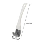 V-Shaped Barbecue Grill Brush with Scraper