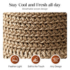 Stylish Woven Straw Sun Hat with Bow Detail