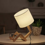 Creative Shape-Changing Wooden Lamp – Foldable Modern Desk Light for Bedroom, Study & Living Room