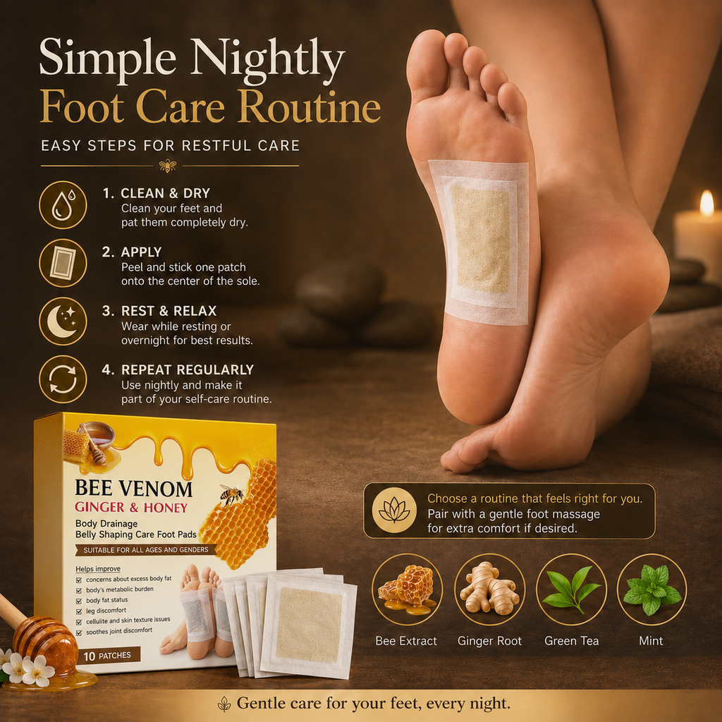 Bee Venom Foot Patches – Botanical Foot Care Patches for Daily Wellness