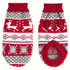 Knitted Dog Christmas Sweater for Small Pets