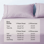 Kasentex Spring All Season Deep Pocket Fitted Sheet Set with Pillowcases, Room Decor, Graduation Gifts