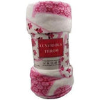 Valentine's Day Heart-Themed Throw Blanket – Ultra Plush, Soft, Cozy, and Luxurious Fleece, 50" x 60"