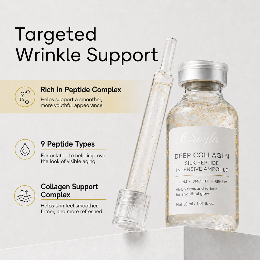 Silk Peptide Firming Ampoule – Hydrating Serum for Smoother, Plumper-Looking Skin
