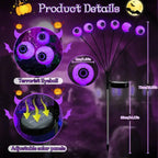 Lighted Halloween Eyeball Props Solar Garden Lights
