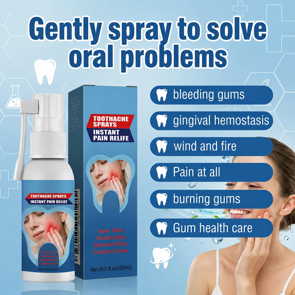 Fast-Acting Toothache Spray for Teeth & Gums | Fresh Breath & Daily Oral Comfort Support