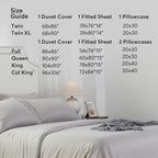 Kasentex Spring Duvet Cover Bedding Set with Duvet Cover, Pillowcase, Fitted Sheet, Hypoallergenic and Breathable, Room Decor, Graduation Gifts