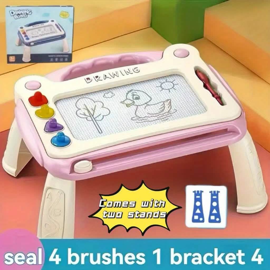 Magnetic 3-in-1 Drawing Board Toy, Draw, Write, Erase & Repeat