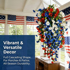 Patriotic Style Hanging Bouquet Ornament for USA 250th Anniversary Festival Decor