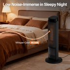 Portable Electric Space Heater with Remote & Thermostat
