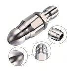 Pressure Washer Sewer Jetter Nozzle with 1/4'' Quickly Connector