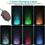 4in Multi-Colored LED Aquarium Air Bubble Lamp