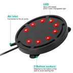 4in Multi-Colored LED Aquarium Air Bubble Lamp