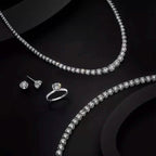 5 Cts Lab-Grown Round Brilliant Cut Diamonds Tennis Bracelet in 14K White Gold