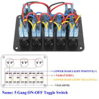 5 Gang Marine Panel Switch