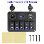 5 Gang Marine Panel Switch