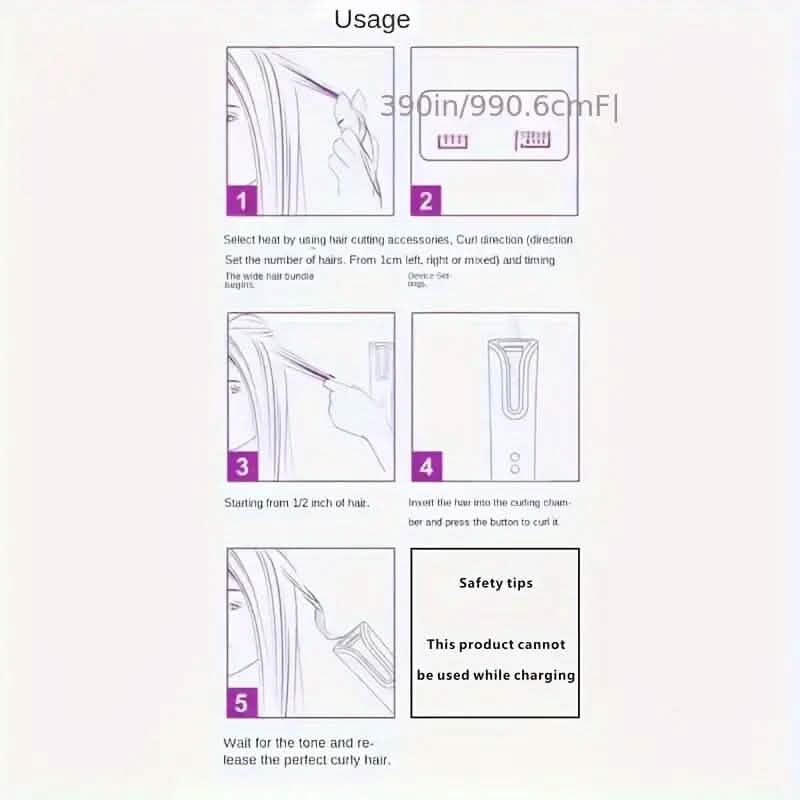5 Heat Settings Auto-Curler for Luscious Locks